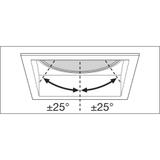 Oprawa SPOT SQUARE DARKLIGHT ADJUST 8W 3000K FL WT