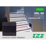 Laserowy czujnik odległości Czarny do puszki o60 czujnik ruchu do sterownia oświetleni DRL-60-230-9 F&F