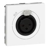 Mosaic Gniazdo Audio Xlr-3 - 2 Moduły Białe Żeńskie Neutrik 078755 LEGRAND