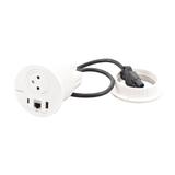 INCARA: DISQ 80 - 2P+Z / USB A+C / RJ45 - 0,5 M WIELAND-BIAŁY, Legrand