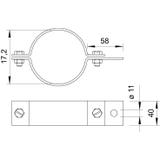 303/DIN, UCHWYTY RUROWE 3/8 Z.DIN 488