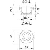 107/R, REDUKCJE PG29-16 POLYAMID