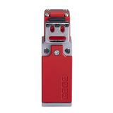 Łącznik w obudowie metalowej, 1NC+1NO, z kluczem, czerwony