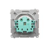 Simon Basic Gniazdo wtyczkowe z uziemieniem z przesł. torów prądowych bryzgoszczelne IP44 16A 250V zaciski śrubowe klapka transp. stal inox BMGZ1BZ.01/21A BMGZ1Bz.01/21a KONTAKT