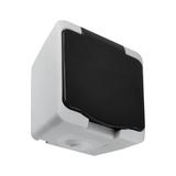 Gniazdo pojedyncze 2P+Z AQUATIC MINI IP54, 16A, 230V AC, Biało-Czarne, 10 sztuk