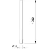 101/J-1000, ZWODY PRĘT.Z PRZEWĘŻ.BEZ GWINTA