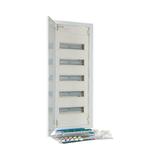 KLV-60UPS-F Rozdzielnica modułowa podtynkowa płaska 5x12+2 kl.II IP30 zawiera listwy N/PE 302414 EATON