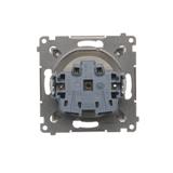 Simon 54 Gniazdo z/u i przesłonami 16A szybkozłączka złoty mat