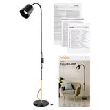 GRACE 1P, lampa podłogowa, E27, max. 18W, 160 cm, czarna LS-6/B ORNO