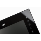 Monitor: monitor 7 kolorowy z pamięcią port karty SD plastik/aluminium czarny + zasilacz MK-08B F&F