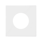 Simon 100 Pokrywa gniazda europejsko-amerykańskiego biały mat