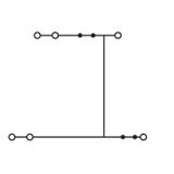 złączka dwupiętrowa N/N 6-przewodowa 2,5 mm2 niebieska