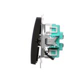Simon BASIC WMUL-0613xx-Y011 Łącznik schodowy podwójny z podświetleniem LED bez piktogramu (moduł) 1 BMW6/2L.01/X/49 KONTAKT