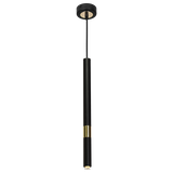 lampa wisząca Monza G9 czarno/złota MLP6333 Milagro