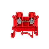 ZSG1-4.0Nc ,  Złączka szynowa gwintowa, seria NOWA, 4,0 mm2, TS 32,35, 1 tor, czerwony