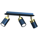 Milagro plafon (reflektorki) Joker GU10 złoto/niebieski MLP7724