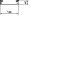 tehalit.AK Podstawa kanału napodł 1-str skos pokrywy 150x40mm stal AKU1500401 HAGER