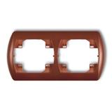 TREND Ramka pozioma podwójna brązowy metalik