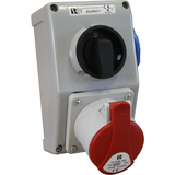 ZESTAW INSTALACYJNY IP44 L-O-P,16 A,3P+N+PE,2XP+N+PE,DŁAWNICA M25