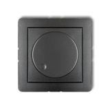 DECO Mechanizm elektronicznego regulatora oświetlenia przyciskowo-obrotowego do lamp LED grafitowy