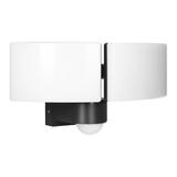 TOS DUO LED 2x20W podwójny naświetlacz ogrodowy z PIR, 2x1600lm, IP65, 4000K, PC, czarny