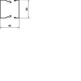 tehalit.LFS Kanał stalowy 40x60mm ocynk LFS400600VERZ HAGER