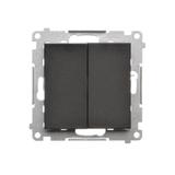 Simon 55 Przycisk zwierny poczwórny 10 AXm szybkozłączka Czarny mat