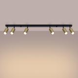 Plafon WINX 6L czarny/złoty