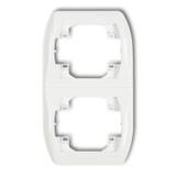 TREND Ramka pionowa podwójna biała