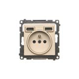 Simon 55 WMDW-001112-144 Gniazdo z zintegrowaną ładowarką 2xUSB A (modu