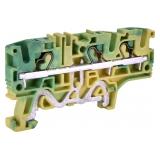 ESH-EFCE.4/1+2 Złączka sprężynowa ochronna 4 mm2 (żółto-zielona)