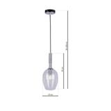 Milagro lampa wisząca Tango Clear E14 chrom ML6163