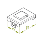 UPDS Uchwyt przegrody 1,0 mm