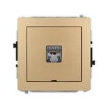 DECO Mechanizm gniazda komputerowego pojedynczego 1xRJ45, kat. 6, ekranowany, 8-stykowy, bez pola op