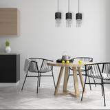 lampa wisząca Almeria 3xE27 czarna MLP64300 Milagro