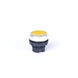 Ex9P1 F y Główka z przyciskiem płaskim z samopowrotem bez nadruku żółta 105616