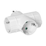 Rozgałęźnik 3x2P+Z (Schuko) biały OR-AE-13184(GS) ORNO