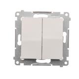 Simon 54 Łącznik świecznikowy do wersji IP44 10A 250V szybkozłączka biały *Posiada wkładkę uszczelniającą pod klawisze DU1W DW5B.01/11 KONTAKT