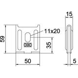 K 12 1818, UCHWYT NAŚCIENNY K12 1818 FS