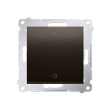 Simon 54 Łącznik dwubiegunowy 10A szybkozłączka brąz mat