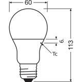 Żarówka LED A60 E27 8.5W = 60W 806lm 2700K Ciepła 200° VALUE CLASSIC Osram