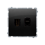 "Simon BASIC WMUH-01xxx1-Y011 Gniazdo HDMI + RJ45 kat.6. (moduł)