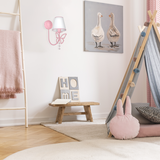 MILAGRO Kinkiet CHARLOTTE PINK 1xE14