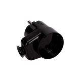 Wtyczka kątowa 2P z gniazdem czarna WT-16U/G K2/CZARNY ORNO