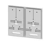 Płyta z 2 deskami licznikowymi do panelu o szerokości 2 (500) (1kpl.) DL-S3F 2-2.5 001342751 ETI