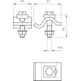 KĄTOWNIK ZAC.SKS M10X50 NAK.M10