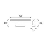 Oprawa dekoracyjna SMD LED ANKA-8 CHROME 4200K