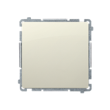 Simon Basic Przycisk pojedynczy zwierny bez piktogramu 10A szybkozłączka beż