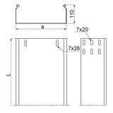 KBP400H110/3 Korytko 1,5 mm