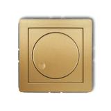 DECO Mechanizm elektronicznego regulatora oświetlenia przyciskowo-obrotowego do lamp LED złoty